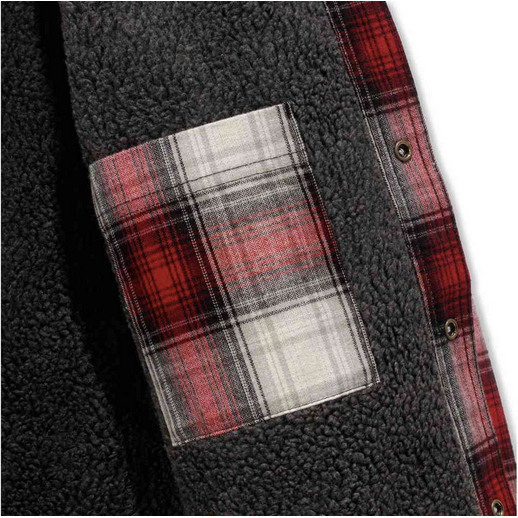 Carhartt hubbard sherpa 2025 lined flannel shirt jac